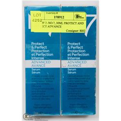 LOT OF 2 -NO.7, 30ML PROTECT AND PERFECT ADVANCE