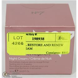 NO.7, 50ML RESTORE AND RENEW NIGHT CREAM