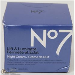 NO.7, 50ML LIFT AND LUMINATE NIGHT CREAM