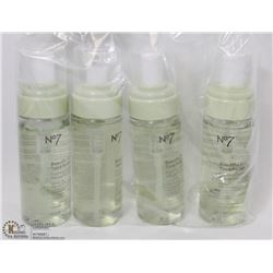 LOT OF 4 -NO.7, 150ML BEAUTIFUL SKIN FOAMING