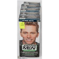 5 BOXES OF JUST FOR MEN BRUSH IN COLOUR GEL LIGHT