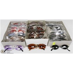 THREE CASES OF ASSORTED NEW SUNGLASSES