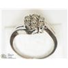 Image 2 : 11) STERLING SILVER RING WITH 7 DIAMONDS