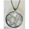 Image 1 : 33) STERLING SILVER 'HOT DIAMOND' NECKLACE WITH