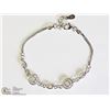 Image 1 : 34) STERLING SILVER CUBIC ZIRCONIA BRACELET