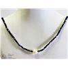 Image 1 : 38) ST. SILVER NECKLACE W/FRESHWATER PEARL DROP