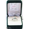 Image 2 : 39) STERLING SILVER GENUINE BLUE TOPAZ RING