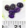 Image 1 : 41) ASSORTED GENUINE AMETHYST CABOCHON GEMSTONES