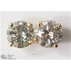 45) 14KT GOLD DIAMOND EARRINGS