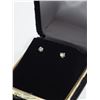 Image 4 : 45) 14KT GOLD DIAMOND EARRINGS