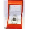 Image 2 : 46) ST. SILVER RHODIUM PLATED BLACK DIAMONDS RING