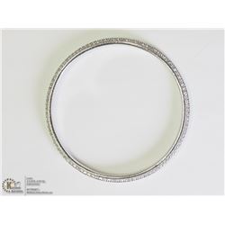 49) HIGH FASHION CRYSTAL BANGLE IN TWO ROWS