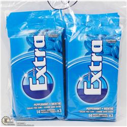 BAG OF 8- PACKS OF 3 WRIGLEYS PEPPERMINT GUM