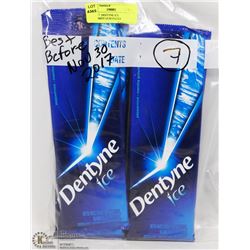 LOT OF 7  DENTYNE ICE PEPPERMINT GUM PACKS