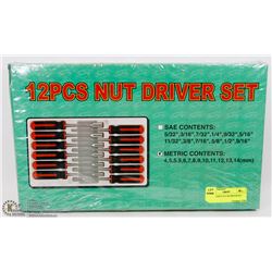 NEW 12 PIECE NUT & DRIVER SET