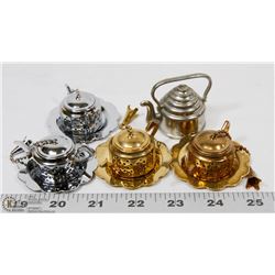 LOT OF NORPRO STAINLESS STEEL TEAPOT TEA INFUSER