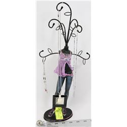 JEWELRY MANNEQUIN WITH SOME JEWELRY