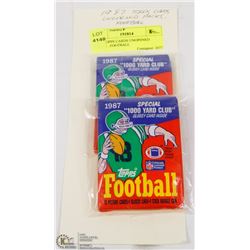 1987 TOPPS CARDS UNOPENED PACKS . FOOTBALL