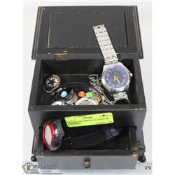 DECORATIVE TREASURE CHEST W/ CONTENTS