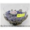 Image 1 : CENTERPIECE BOWL FULL OF DECORATIVE ROCKS AND