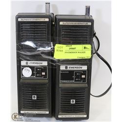 PAIR OF 1974 EMERSON WALKIE TALKIES