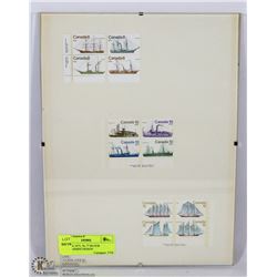 CANADA 1975, 76, 77 BLOCK STAMPS/SHIPS DESIGN