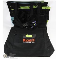 LOT OF 5 TOTE BAGS MADE OF CANVAS   NEW