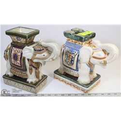 ELEPHANT VASE AND ASHTRAY