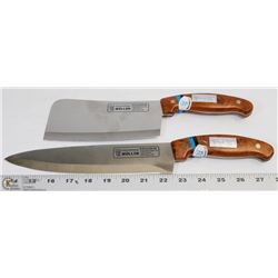 2 MULLER GERMAN KITCHEN KNIVES