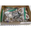 Image 1 : FLAT OF ASSORTED JEWELRY INCL RINGS, NECKLACES,