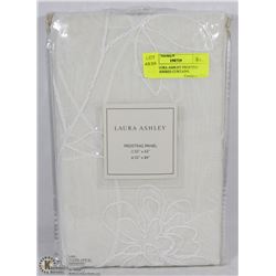 NEW LAURA ASHLEY FROSTING EMBROIDERED CURTAINS