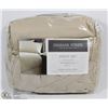 Image 1 : DAMASK STRIPE QUEEN SIZE SHEET SET