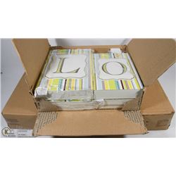 3 SETS OF NEW "H, O, M, E " BLOCKS WALL DECOR