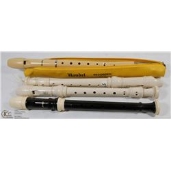 LOT OF 4 ASSORTED RECORDERS