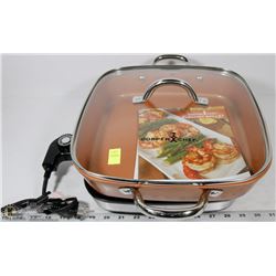 COPPER CHEF ELECTRIC SKILLET WITH LID