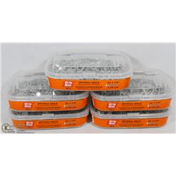 5 TUBS OF 3D 1-1/4" DRYWALL NAILS