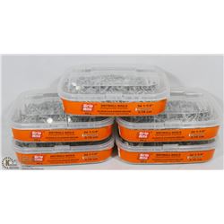 5 TUBS OF 3D 1-1/4" DRYWALL NAILS