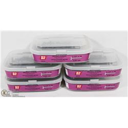 5 TUBS OF 1-1/2" DRYWALL SCREWS