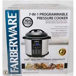 FARBERWARE 7 IN 1 PROGRAMMABLE PRESSURE COOKER