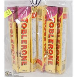 6 TOBLERONE FRUIT AND NUT 100G CHOCOLATE BARS