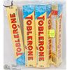 6 TOBLERONE CRUNCHY ALMOND 100G CHOCOLATE BARS