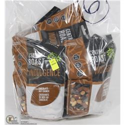 6 BAGS OF CENTRAL ROAST CHOCOLATE NUT CRUNCH