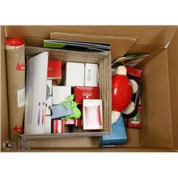 BOX OF ASSORTED COLLECTIBLES INCLUDING MANY