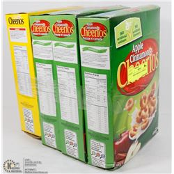 4 ASSORTED BOXES OF CHEERIOS