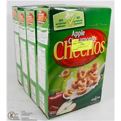 4 BOXES OF APPLE CINNAMON CHEERIOS