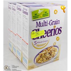 4 BOXES OF  MULTIGRAIN CHEERIOS