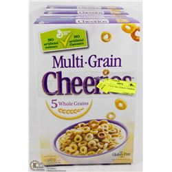 4 BOXES OF  MULTIGRAIN CHEERIOS