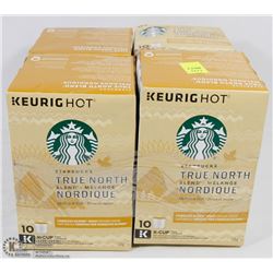 FOUR 10 PACKS OF STARBUCKS TRUE NORTH BLEND