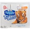 6 ROLLS OF ROYAL TIGER TOWEL PAPER TOWELS