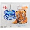 6 ROLLS OF ROYAL TIGER TOWEL PAPER TOWELS